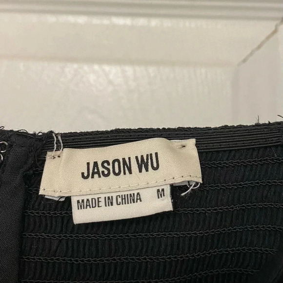 NWT Jason Wu Tie Shoulder Tiered Maxi Dress - Picture 7 of 9